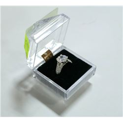 STERLING SILVER CZ LADIES RING SIZE 9