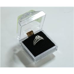 STERLING SILVER CZ WEDDING SET SIZE 6