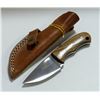 Image 1 : STAINLESS SKINNING KNIFE, WALNUT HANDLE WITH