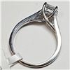 Image 4 : 4) 14 KARAT WHITE GOLD  DIAMOND SOLITAIRE RING