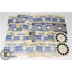 LOT OF 27 VIEWMASTER REELS TRAVEL AND MORE