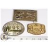 Image 1 : 3 COLLECTORS BELT BUCKLES BPC ESSO AND MORE