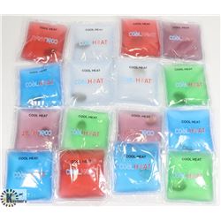LOT OF 15 PLUS MINI INDIVIDUAL  HOT/ COLD PADS