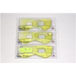 LOT OF 3 HOT/COLD EYE MASKS, GREAT FOR MIGRAINE