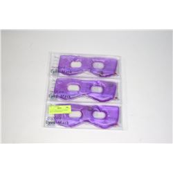 LOT OF 3 HOT/COLD EYE MASKS, GREAT FOR MIGRAINE