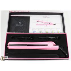 NEW ROYALE PRO PINK STRIPES HAIR STRAIGHTENER