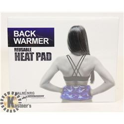 NEW PALM NRG REUSABLE BACK WARMER HEAT PAD