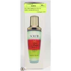 SOLEIL TRIO MIRACLE OIL W/ COCONUT, ROSE PETAL &