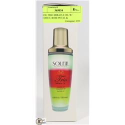 SOLEIL MIRACLE OIL WITH COCONUT ROSE PETAL AND