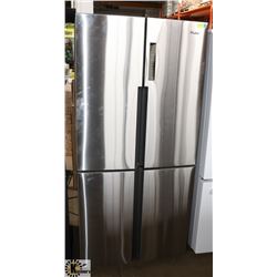 HAIER STAINLESS FRENCH DOOR FRIDGE WITH FRENCH