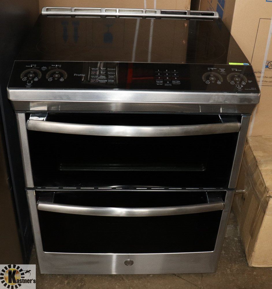 GE PROFILE STAINLESS DUAL CONVECTION OVEN WITH