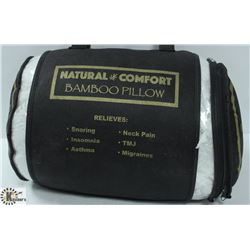 NEW QUEEN SIZE NATURAL COMFORT BAMBOO PILLOW