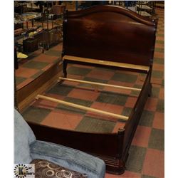 QUEEN SIZE SLEIGH BEDFRAME SHOWS SIGNS OF WEAR
