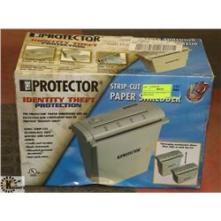 THE PROTECTOR STRIP CUT PAPER SHREDDER