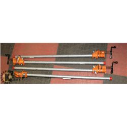 LOT OF 4 CLAMPS 36" TALL