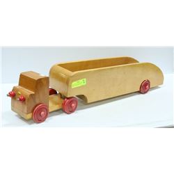 VINTAGE 3'  LONG WOODEN ARTICULATED SEMI TOY