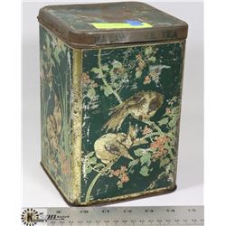 ANTIQUE MAZAWATTEE TEA TIN EMBOSSED