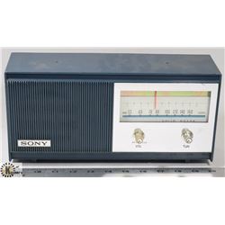 VINTAGE BLUE SONY TRANSISTOR RADIO