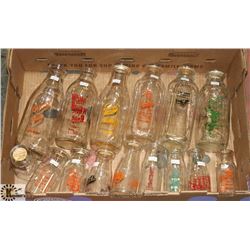 COLLECTION OF ANTIQUE AND MILK BOTTLES