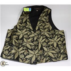 POKER DEALERS GOLD SPARKLES VEST SIZE M