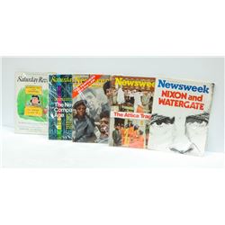 LOT OF 5 HISTORICAL NEWS MAGAZINES 1ST COMPUTERS