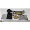 Image 1 : METAL CIGS PACKS, HORN, BRASS RULER. COLLECTIBLES