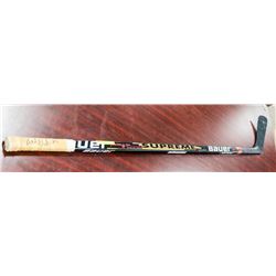 GAME USED LEAFS WENDEL CLARK SIGNED HOCKEY STICK