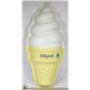 Image 1 : PLASTIC DAIRYLAND DQ ICE CREAM CONE SIGN