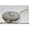 Image 1 : NEW ERA STAINLESS STEEL 10.5" FRYING PAN W/ LID &