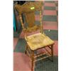 Image 1 : ANTIQUE PRESSED BACK CHAIR PROFESSIONALLY