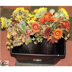 LOT OF SUNFLOWER FLOWER ARRANGEMENTS