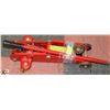 Image 1 : RED METAL HYDRAULIC FLOOR JACK WITH