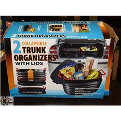 COLLAPSIBLE 2 TRUCK ORGANZERS WITH LIDS