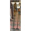 Image 1 : PAIR OF FLOOR LAMPS, APPROX 64" TALL