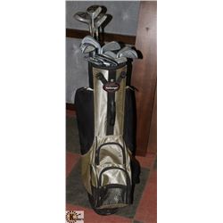 GOLF BAG W/ KNIGHT LANCER II DRIVERS & IRONS SET