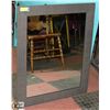 Image 1 : GREY WOOD FRAMED WALL MIRROR 32" X 28"
