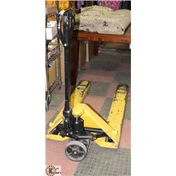 YELLOW PALLET JACK WITH 5500 LB CAPACITY