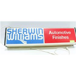 SHERMAN WILLIAMS AUTOMOTIVE  DOUBLE-SIDED  LIGHTED