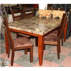 GENUINE MARBLE DINING TABLE SET