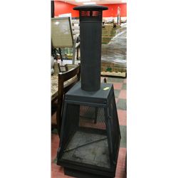 LARGE METAL FREE-STANDING FIRE PIT WITH
