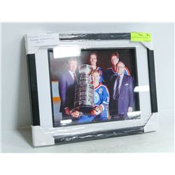 EDMONTON OILERS STANLEY CUP FRAMED PHOTO