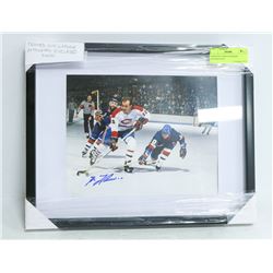 GUY LAFLEUR AUTOPGRAPHED (PIXELATED) FRAMED PHOTO