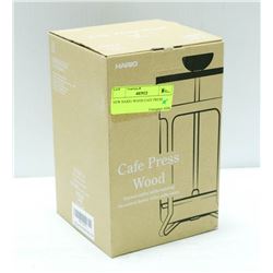 NEW HARIO WOOD CAFE PRESS