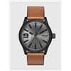Image 1 : NEW DIESEL RASP BROWN LEATHER GRAY DIAL 46MM WATCH