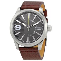 NEW DIESEL BROWN LEATHER BAND WATCH. MSRP $259