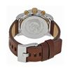 Image 3 : DIESEL TRIPLE CHRONO SILVER DIAL BROWN LEATHER