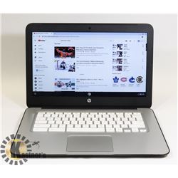 BLACK HP GOOGLE CHROMEBOOK 14 WITH AC ADAPTOR