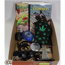 BOX WITH 6 COLLECTIBLE COMICS, NEW