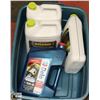 Image 1 : BLUE BIN WITH 10 LITERS OF HAVOLINE READY TO