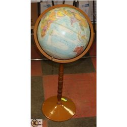3 FT TALL GLOBE ON STAND WITH METAL BASE